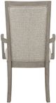New Classic® Home Furnishings Mariana Gray/Vintage Creme Upholstered Arm Chair-4