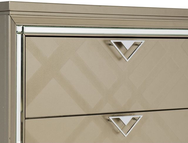 Homelegance® Bijou Champagne Metallic Nightstand-3