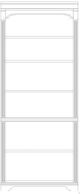 Hooker® Furniture Brookhaven Cherry Tall Bookcase-3