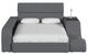 Elements International Valari Gray Full Transformer Bed with Electronics-1