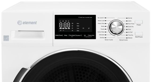 Element® 4.4 Cu. Ft. White Ventless Electric Dryer-2