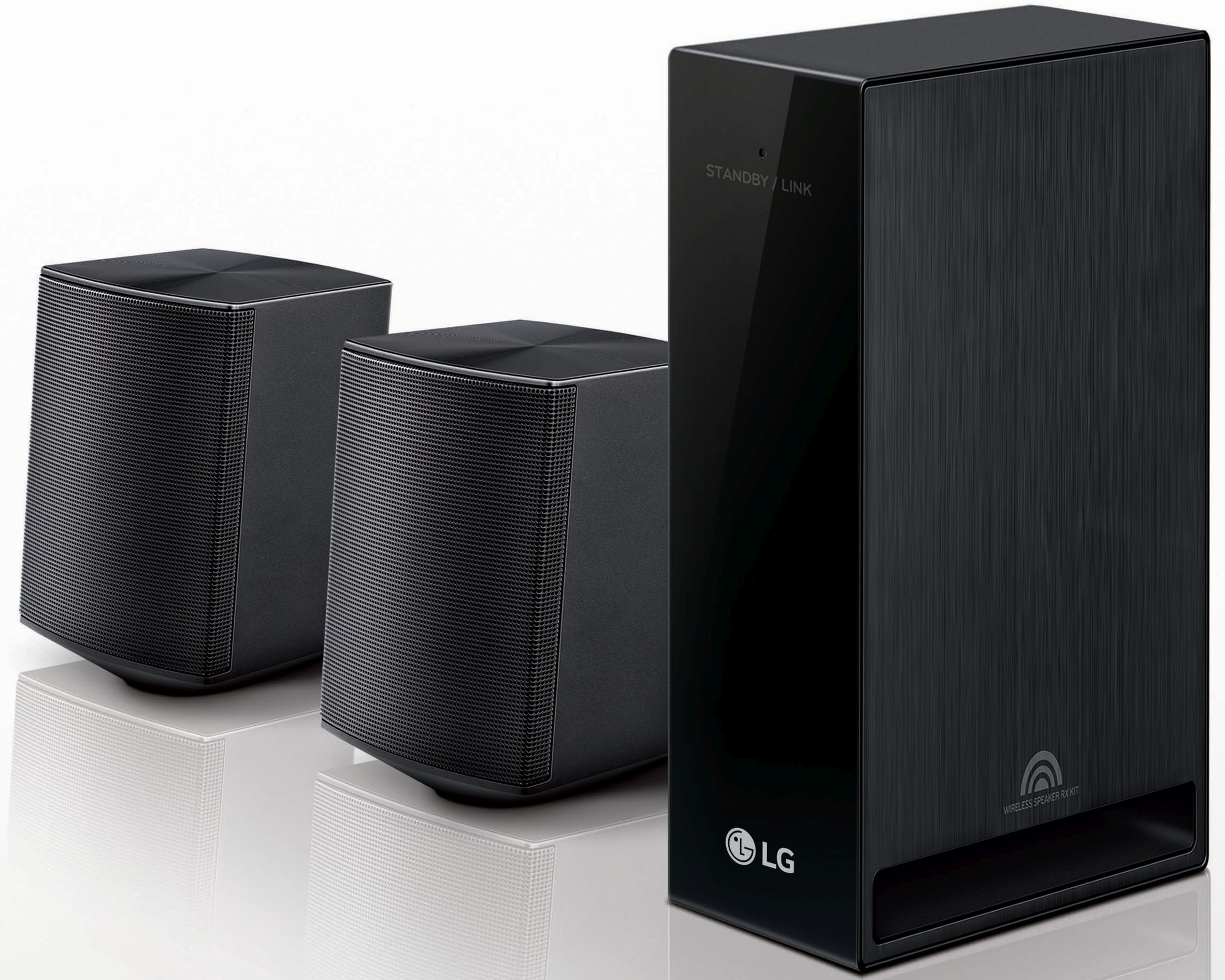 スピーカー・ウーファー LG WIRELESS SPEAKER LG 2.0 Channel Wireless Rear Speaker Kit-Black | Direct