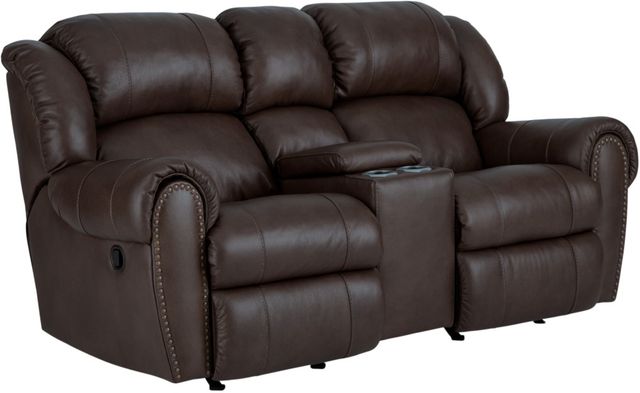 HomeStretch Laredo Dark Brown Manual Reclining Loveseat-0