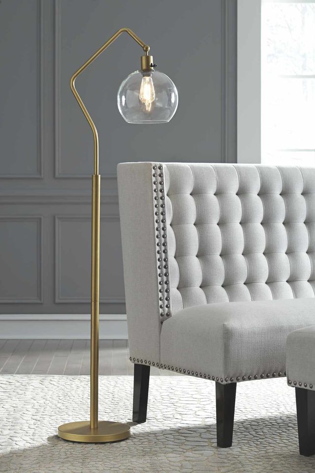 Signature Design by Ashley® Marilee Antique Brass Floor Lamp-3