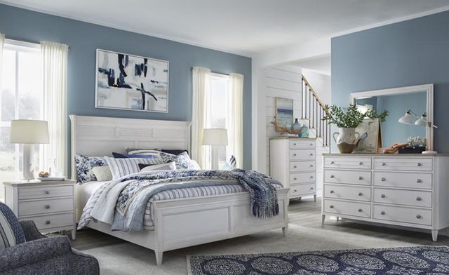 Magnussen Home® Echo Isles Driftwood and Sea Pearl King Panel Headboard-1