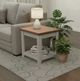 Legends Home Avalon Whiskey End Table with Sandstone Base-1