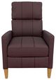 Best® Home Furnishings Customizable Janae Leather High Leg Recliner with Honey Birch Legs-1