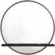 Coaster® Arini Black Round Dresser Mirror with Shelf -1
