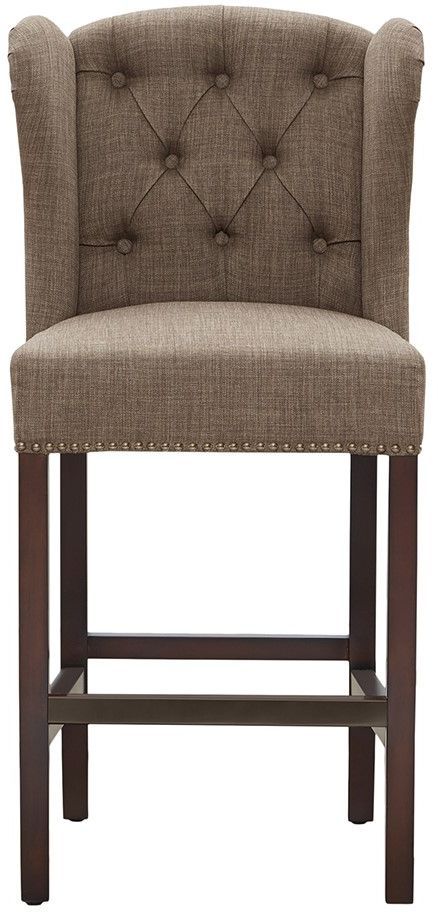 Olliix by Madison Park Light Blue Kellen Counter Stool-1
