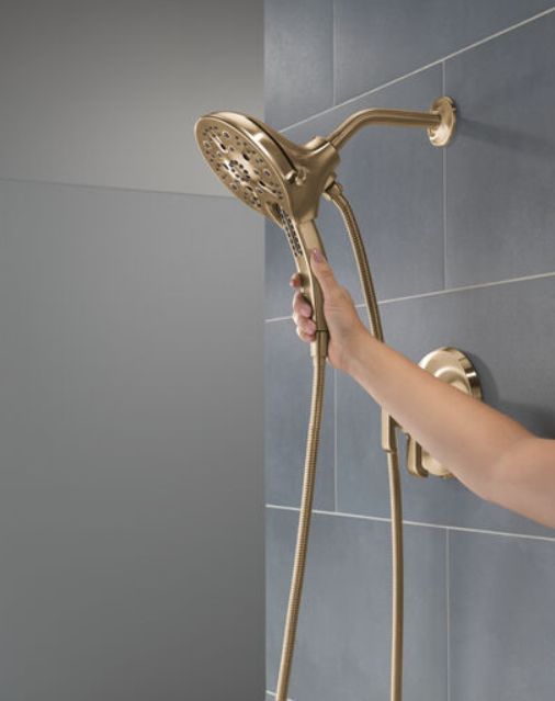 Delta Tetra® 17 Series Lumicoat® Champagne Bronze Shower Trim-1