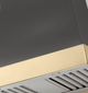 AGA Cascade 36" Slate Wall Mounted Range Hood  with Polished Brass Trim-1