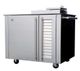 Kalamazoo™ Outdoor Gourmet 48" Stainless Steel Freestanding Electric Smoker Cabinet with Black Porcelain Top-1