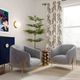 TOV Furniture Kandra Gray Accent Chair-1