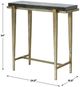 Uttermost® Preston Rectangular Glass Top Accent Table with Antique Brass Base-2