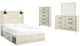 Signature Design by Ashley® Cambeck 3-Piece Whitewash King Panel Bed Set-0