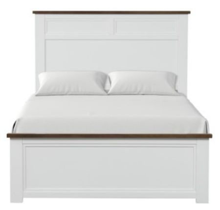 Furniture of America® Pinetop Dark Brown/White Full Panel Bed-1