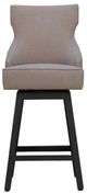Nest Home Collections Lacey Barbury Linen/Black Swivel Counter Stool-1