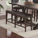 Winners Only® Montreal Brown Dining Bench-1