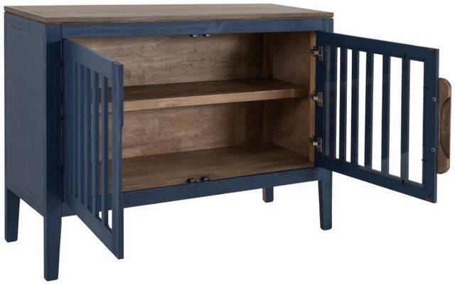 International Furniture Direct Autumn Brown/Dark Blue Console-3
