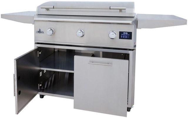 Blaze™ LTE PRO 40'' Stainless Steel Gas Griddle Cart-2
