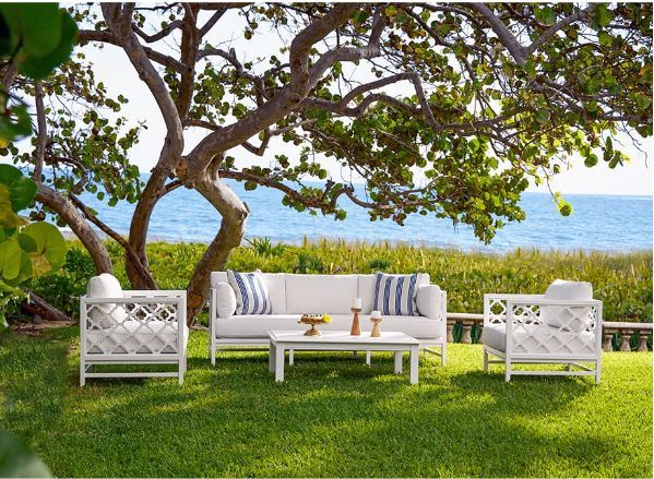 Lane Venture® Willow Garden Outdoor Aluminum Sofa-1