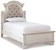 Signature Design by Ashley® Realyn 5-Piece Chipped White Twin Panel Bed Set-1