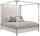 Michael Amini® Penthouse Ash Gray Eastern King Upholstered Canopy Bed-0