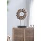 A & B Home Natural Brown Sculptural Table Accent-5