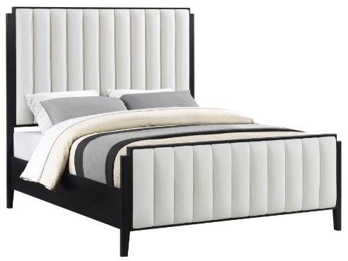 Coaster® Brookmead Black/Ivory Eastern King Panel Bed -0