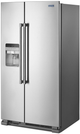 Maytag® 36" 24.5 Cu. Ft. Fingerprint-Resistant Stainless-Steel Side-By-Side Refrigerator-3