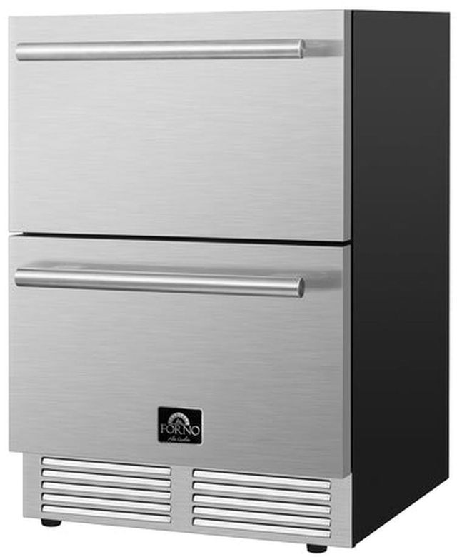 FORNO® Cosenza 4.69 Cu. Ft. Stainless Steel Drawer Freezer with Ice Maker-3