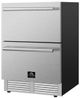 FORNO® Cosenza 4.69 Cu. Ft. Stainless Steel Drawer Freezer with Ice Maker-3