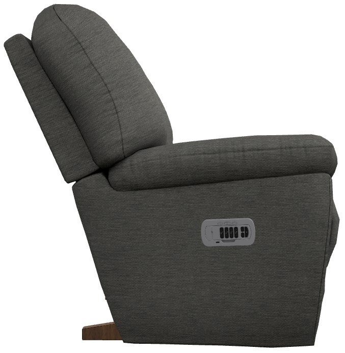 La-Z-Boy Maverick Slate Power Rocking Recliner with Headrest and Lumbar - Thumbnail 3