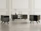Jofran Inc. Marlowe Black Power Chairside Table-1