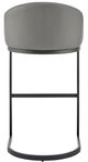 Armen Living Katherine Grey/Matte Black Counter Stool-4