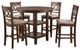 New Classic® Home Furnishings Cori 5-Piece Cherry Counter Height Dining Set-0