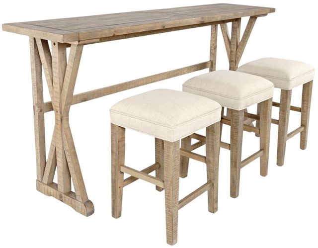 Jofran Inc. Carlyle Crossing 4-Piece Beige/Brown Counter Table Set-0