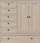 Intercon San Mateo Youth Rustic White Chifferobe-2