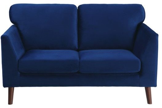 Mazin Furniture Tolley Blue Loveseat-1