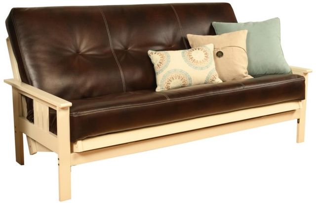 Kodiak Furniture Monterey Oregon Trail Java/Antique White Full Futon with Mattress-0