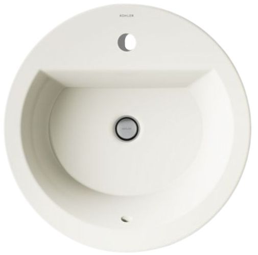 Kohler Bryant® Biscuit 19" Round Drop-In Bathroom Sink-1