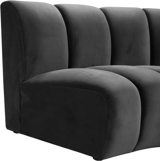Meridian Furniture Infinity Grey Velvet Modular Chair-2