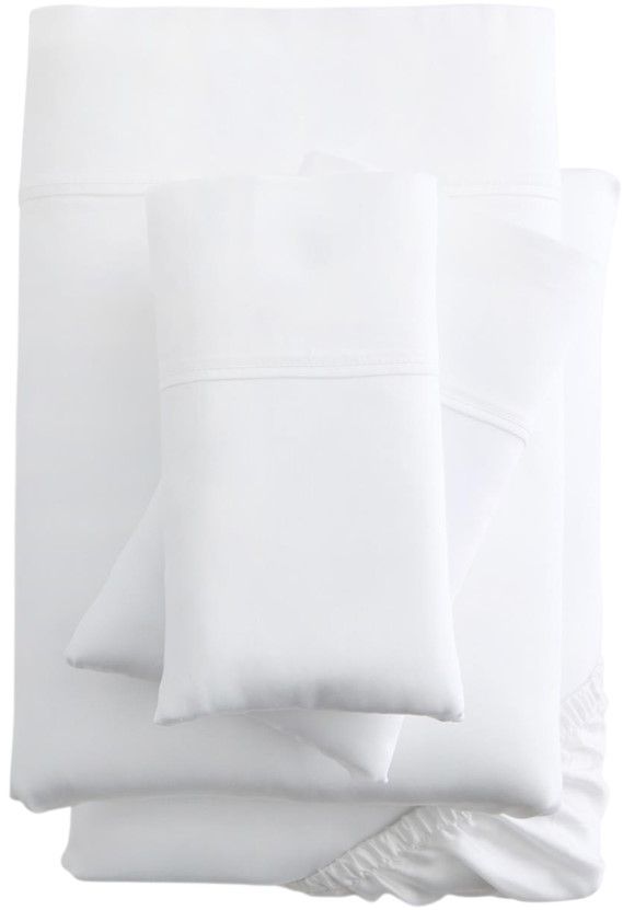 Malouf® Woven™ 2-Piece TENCEL™ White Queen Pillowcase Set-0