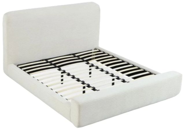 Modus Furniture Wisteria Frosty Queen Upholstered Platform Bed-2