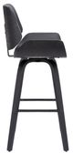 Armen Living Tyler Gray 30" Swivel Bar Stool-1