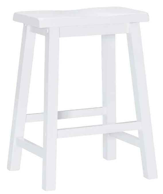 Powell® Beamon White Counter Stool-0