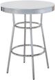 Coaster® Theodore White Bar Table with Chrome Silver Base-0