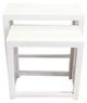 A & B Home 2-Piece White Nest Stool Set-2