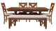 Powell® Kraven 6-Piece Dark Hazelnut Dining Set-1