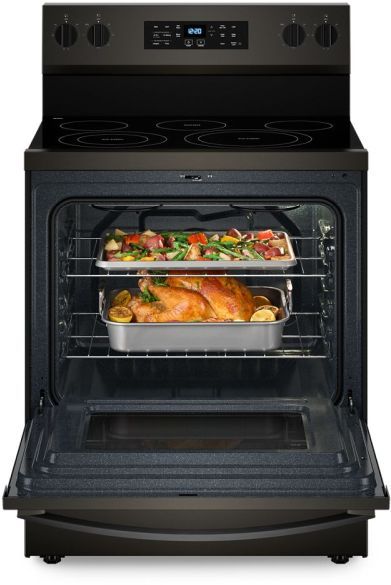 Whirlpool® 30" Black Stainless Steel Freestanding Electric Range -3